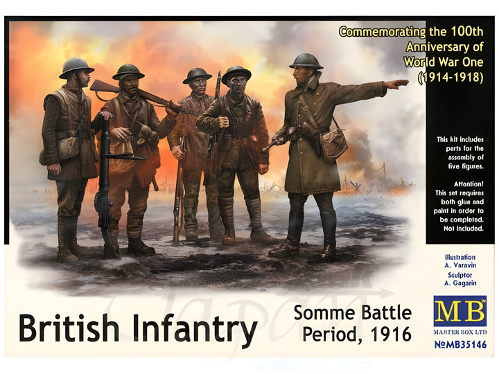 MASTER BOX 1/35 British Infantry, Somme Battle Period, 1916