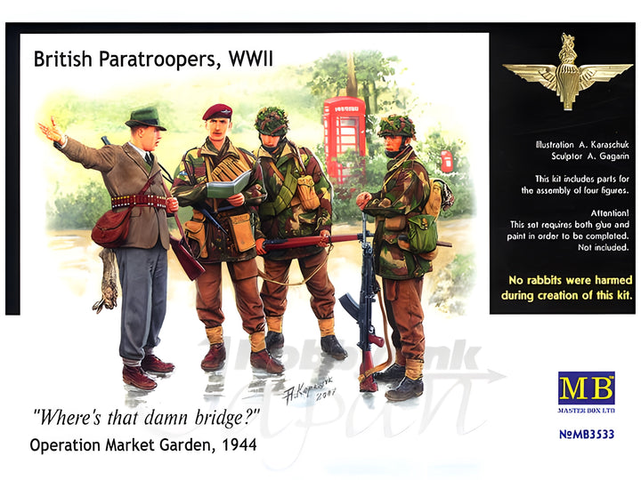 MASTER BOX 1/35 British paratroopers, 1944. Kit 1