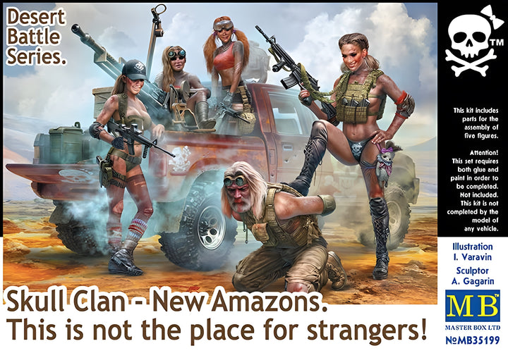 MASTER BOX 1/35 Desert Battle Series. Skull Clan - New Amazons. This is not the place for strangers