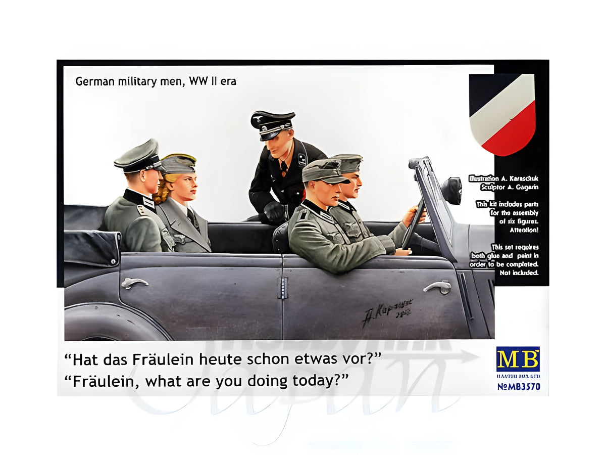 MASTER BOX 1/35 Frulein, what are you doing today German military men, WW II era