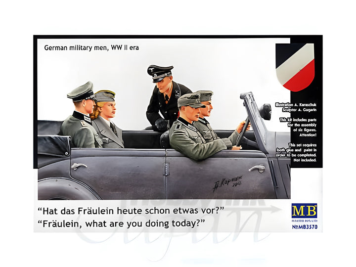 MASTER BOX 1/35 Frulein, what are you doing today German military men, WW II era
