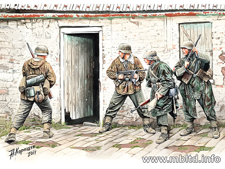 MASTER BOX 1/35 German Infantry. Western Europe. 1944-1945