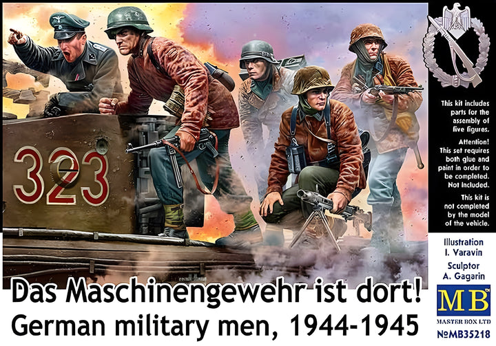 MASTER BOX 1/35 German military men, 1944-1945. Das Maschinengewehr ist dort