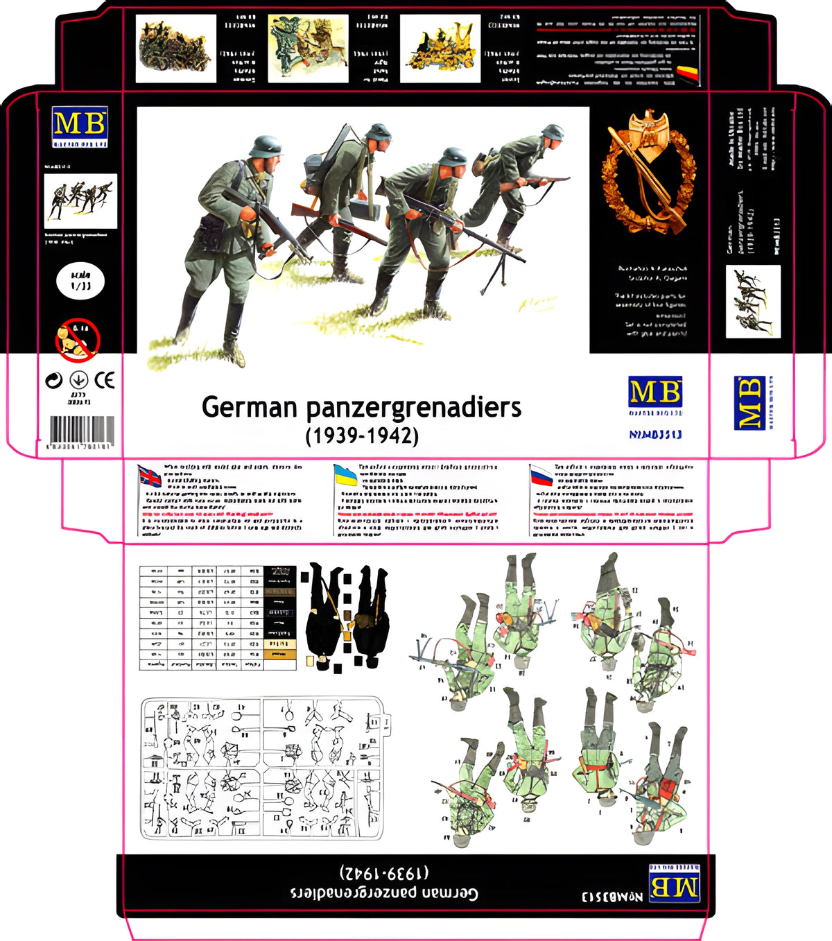 MASTER BOX 1/35 German panzergrenadiers, 1939-1942