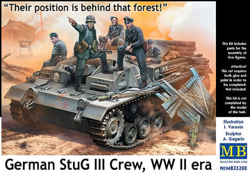 MASTER BOX 1/35 German StuG III Crew, WW II era. 'Their position is behind that forest'