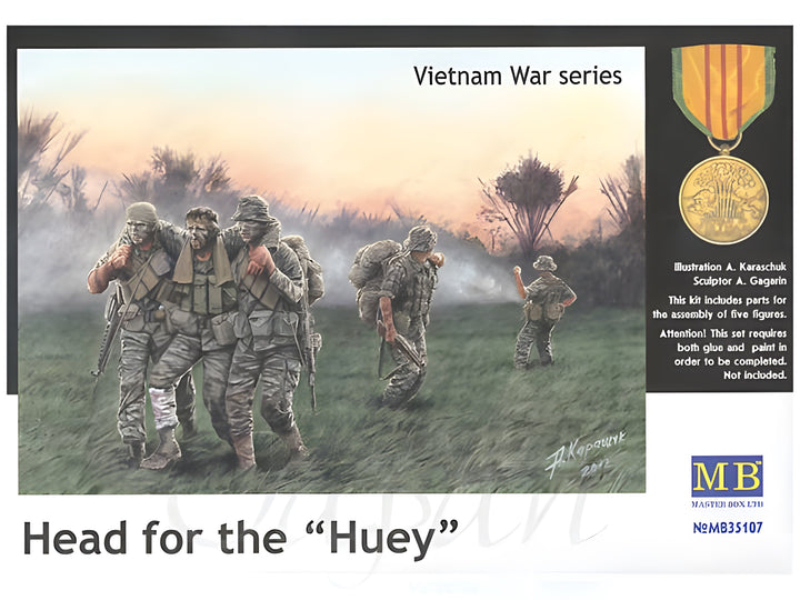 MASTER BOX 1/35 Head for the 'Huey', Vietnam War series