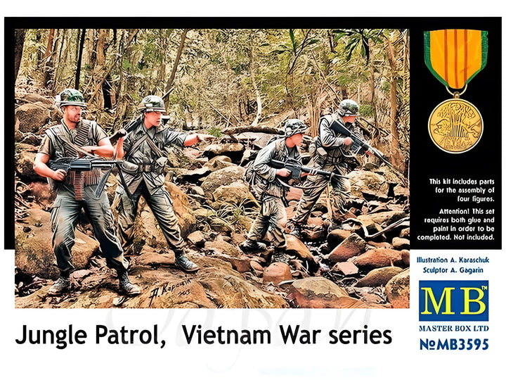 MASTER BOX 1/35 Jungle Patrol, Vietnam War series