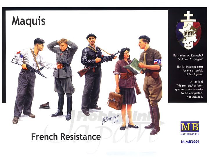 MASTER BOX 1/35 Maquis, French Resistance