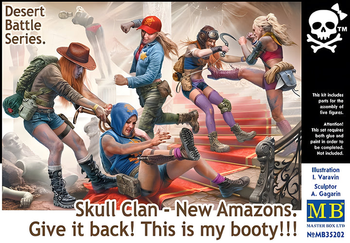 MASTER BOX 1/35 Post-apocalyptic fiction. Desert Battle Series. Skull Clan - New Amazons. Give it back This is my booty