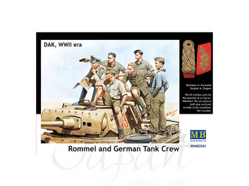 MASTER BOX 1/35 Rommel and German Tank Crew, DAK, WW II era