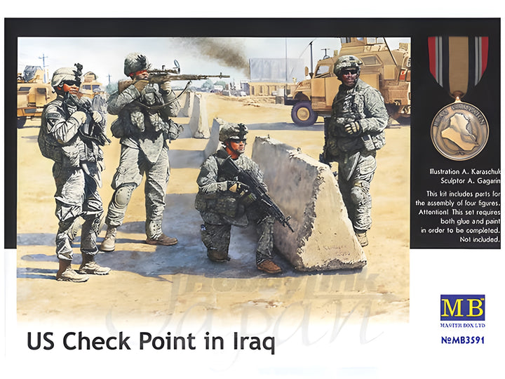 MASTER BOX 1/35 US Check Point in Iraq