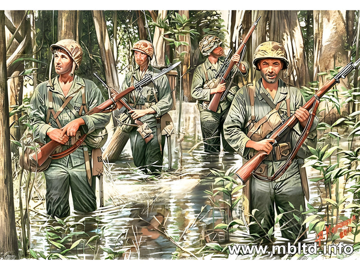 MASTER BOX 1/35 US Marines in Jungle, WW II era
