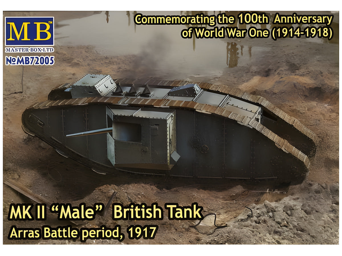 Master Box 1/72 Mk.II 'Male' British Tank, Arras Battle period, 1917