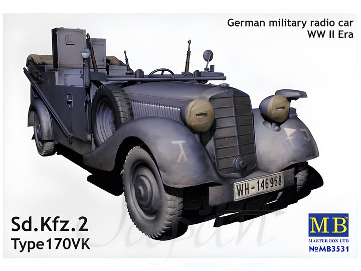 MASTER BOX Sd.Kfz. 2 Type 170 VK, German military radio car, WW II era