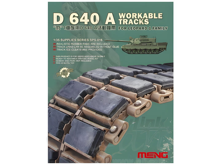 Meng 1/35 D 640 A Workable Tracks For Leopard 1 Family