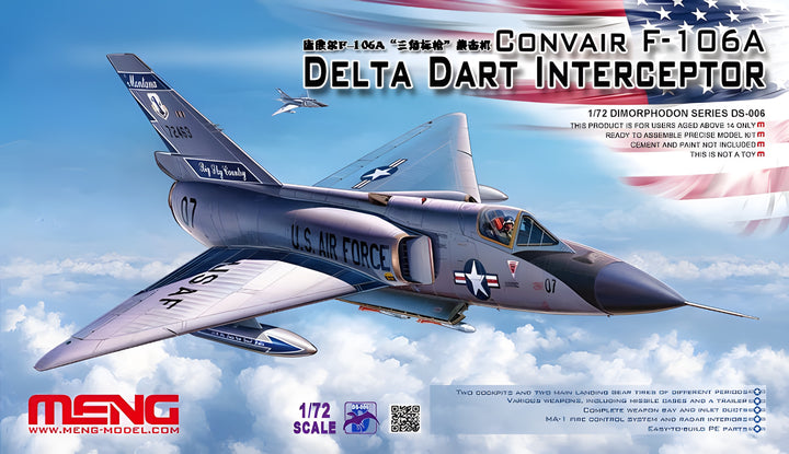 MENG 1/72 Convair F-106A Delta Dart Interceptor