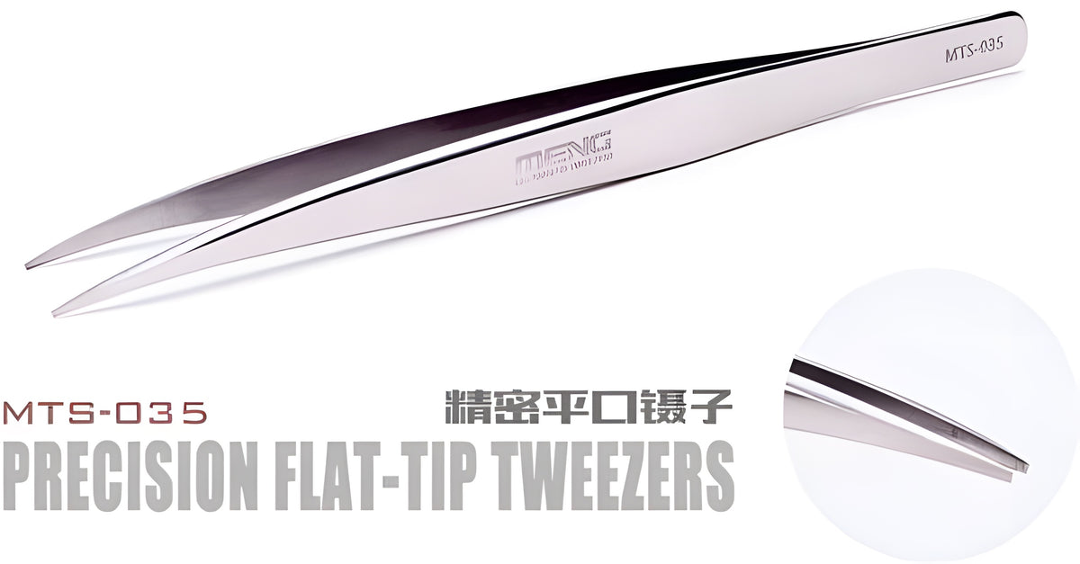 Meng Precision Flat-Tip Tweezers