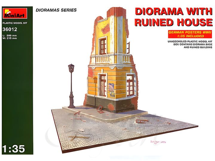 MiniArt 1/35 Diorama w/Ruined House