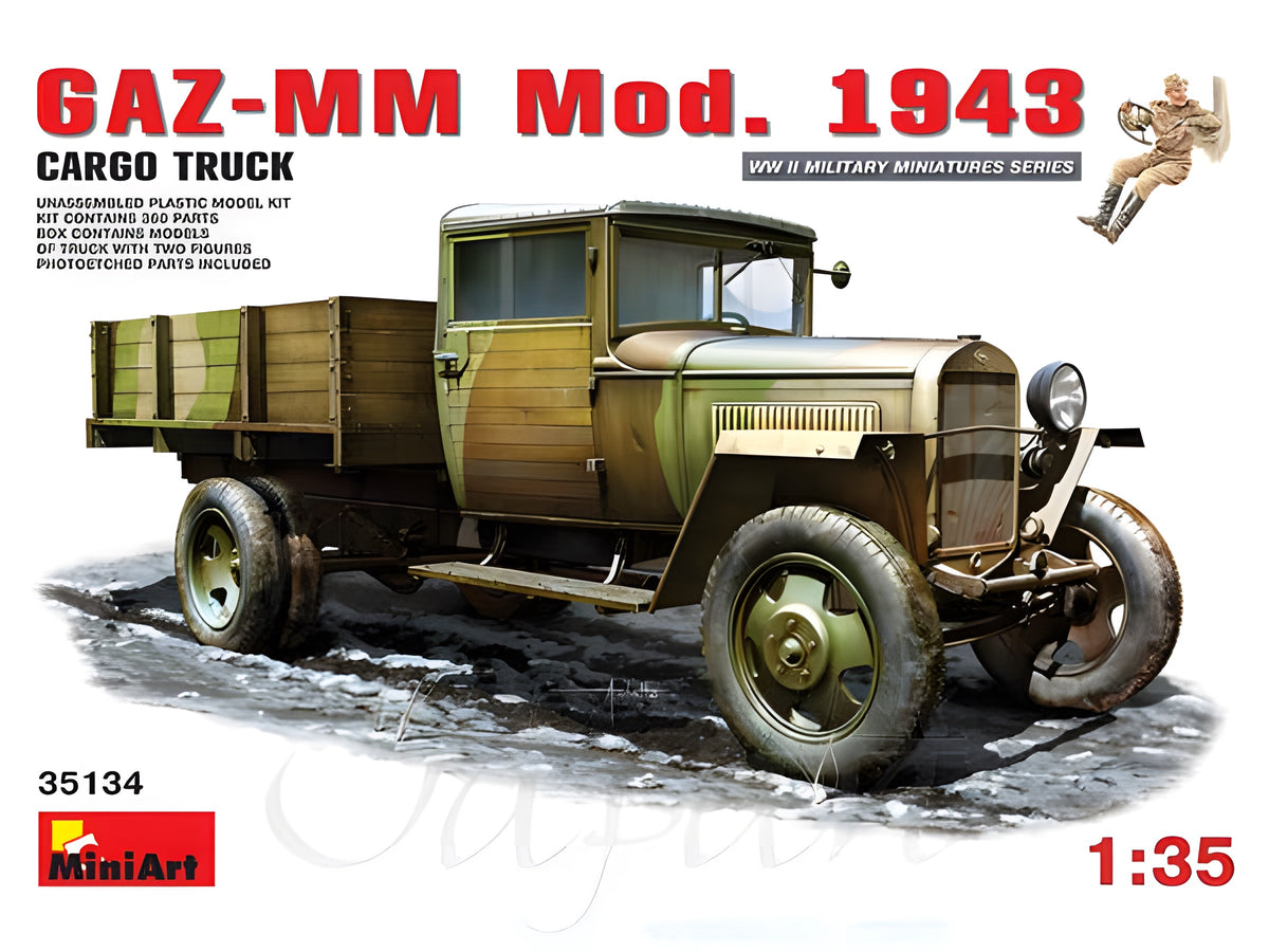 MiniArt 1/35 GAZ-MM. Mod. 1943. Cargo Truck