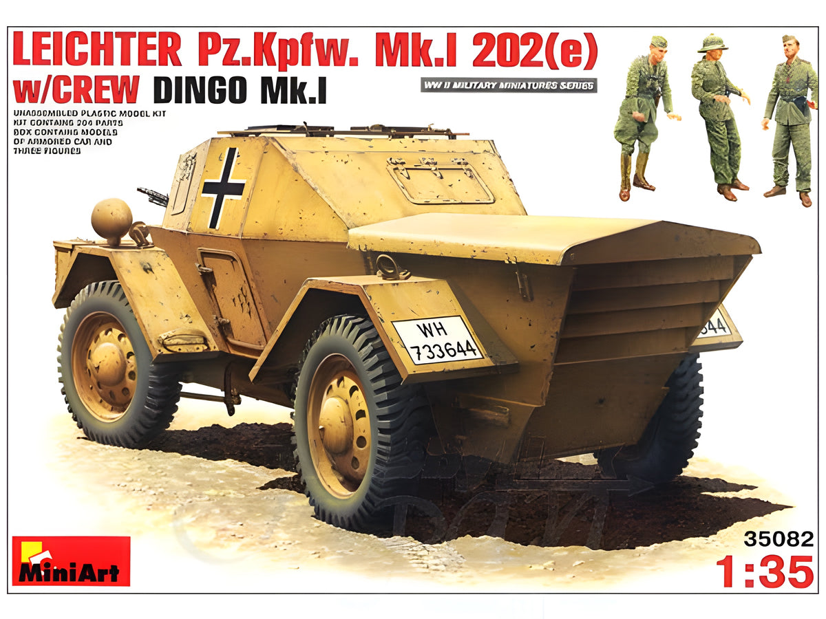 MiniArt 1/35 Leichter Pz.Kpfw. Mk.1 202 (e). w/Crew Dingo Mk.1