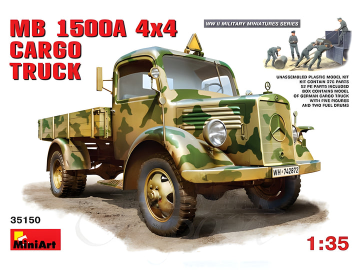 MiniArt 1/35 MB L1500 A 4x4 Cargo Truck