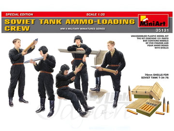 MiniArt 1/35 Soviet Tank Ammo-Loading Crew Set. Special Edition