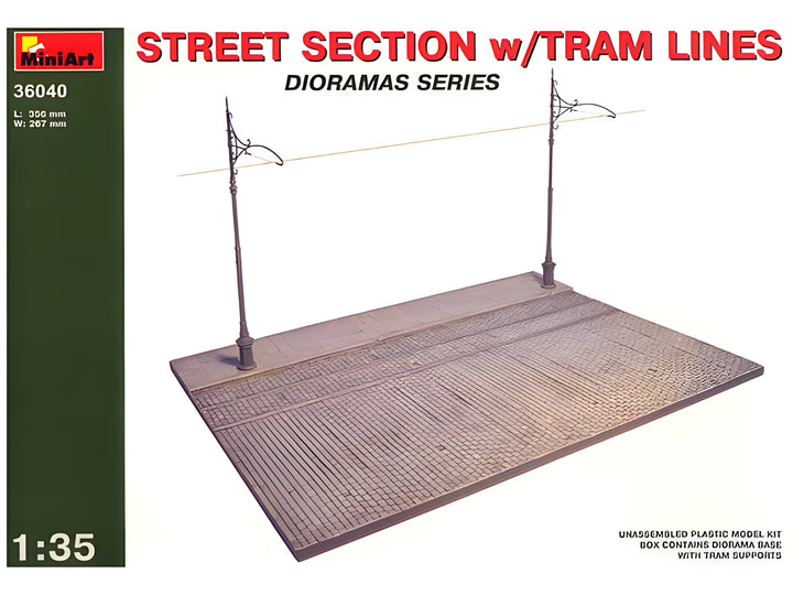 MiniArt 1/35 Street Section w/Tram Line