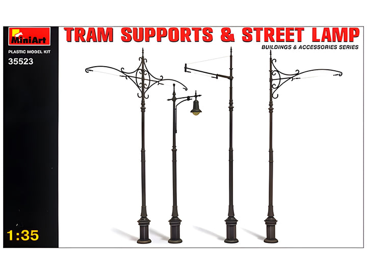 MiniArt 1/35 Tram Supports and Street Lamps