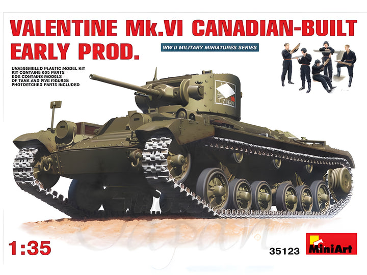 MiniArt 1/35 Valentine Mk 6. Canadian-built Early Prod.