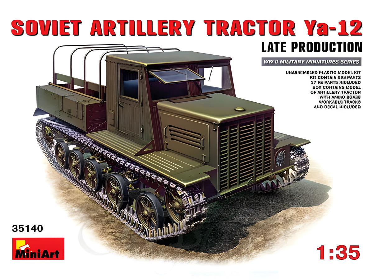 MiniArt 1/35 Ya-12 Late Prod. Soviet Artillery Tractor