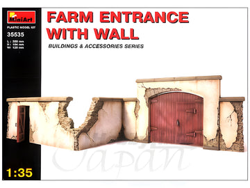 MiniArt Farm Entrance with Wall (1/35)