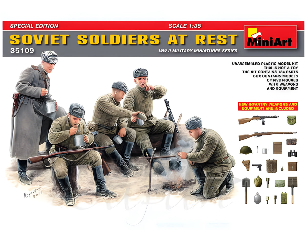 MiniArt Soviet Soldiers at Rest. Special Edition (1/35)