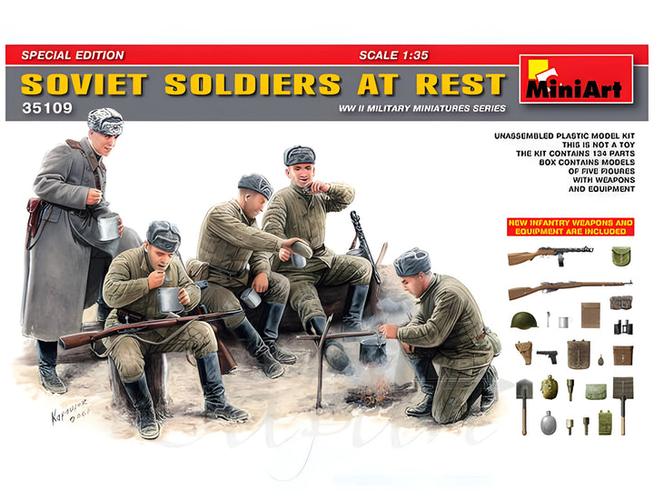 MiniArt Soviet Soldiers at Rest. Special Edition (1/35)