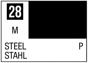 Mr Hobby Mr. Color 28 - Steel (Metallic/Primary) - 10ml