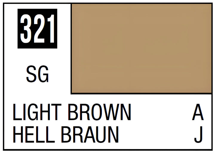 Mr Hobby Mr. Color 321 Light Brown (Semi-Gloss/Aircraft) - 10ml
