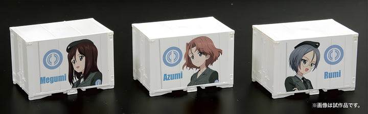Platz 1/150 GIRLS und PANZER das FINALE N Scale Mini Container (12ft) Hand-Picked University Team