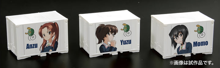 Platz 1/150 GIRLS und PANZER das FINALE N Scale Mini Container (12ft) TEAM KAMESAN