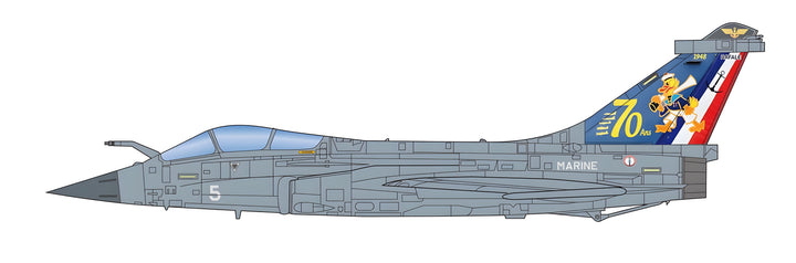 Platz Italeri 1/72 Marine Nationale Carrier Fighter Rafale Mspecial Painting For 70th Anniversary Of Flottille 12F
