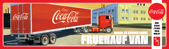 AMT 1/25 Fruehauf Beaded Van Semi Trailer (Coca-Cola)