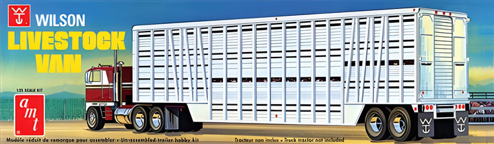 AMT 1/25 Wilson Livestock Van Trailer
