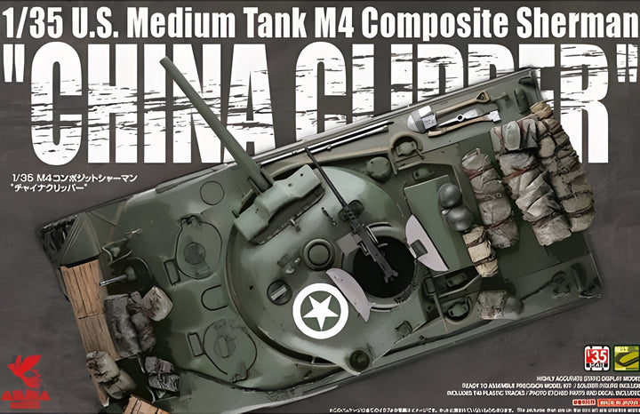 Asuka 1/35 M4 Composite Sherman 'China Clipper' US Army Medium Tank