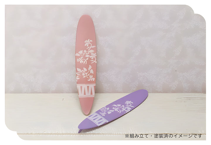 Asuka Miniature Spice 1/24 Diorama Long Surf Board with Car Roof Carrier with Decals