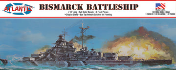 Atlantis 1/600 Bismarck German Battleship 16 Inch