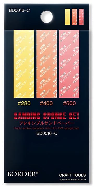 Border Model SANDING SPONGE SET 280# 400# 600# (18 pcs each)