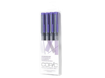 Copic Multiliner 4Pc Fine Nib Ink Pens, Lavender Set