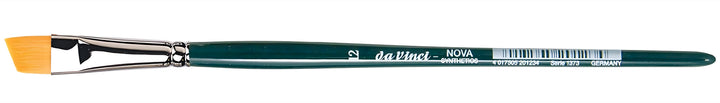 Da Vinci NOVA Series 1373, synthetic brush with slanting edge, finest golden synthetic fibre, Size:12