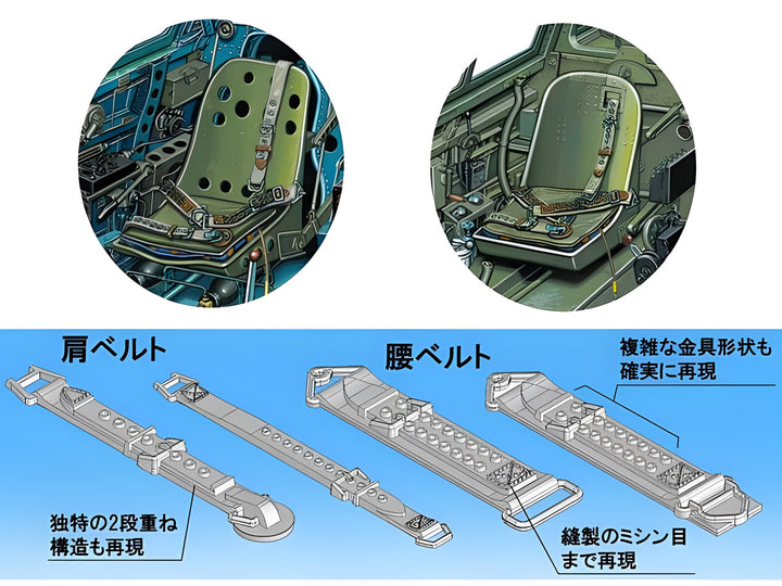 FineMolds 1/48 IJN Aircraft Seatbelt Set