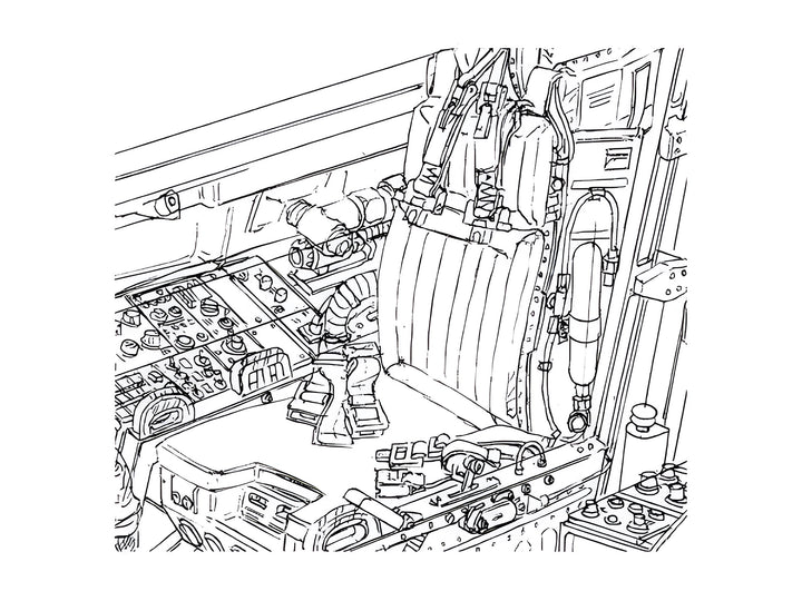 FineMolds 1/72 Modern Aircraft Seatbelt Set #2 (F-15 & F-16)