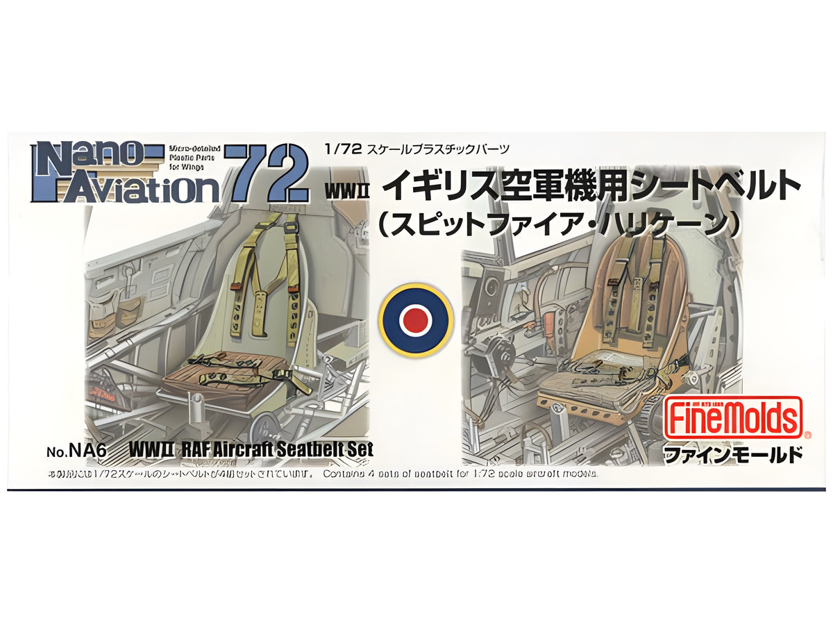 FineMolds 1/72 WWII RAF Aircraft Seatbelt Set (Spitfire & Hurricane)