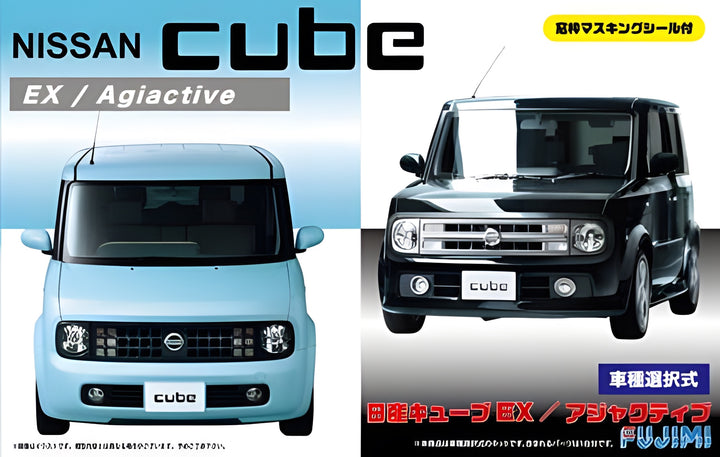Fujimi 1/24 Nissan Cube EX/Adjuctive Convertible Kit w/Window Frame Masking Seal